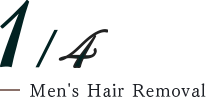 1/4 Men's Hair Removal